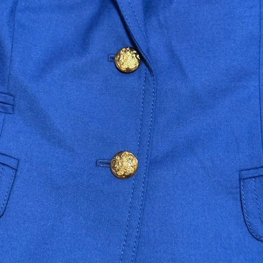 💙J. Crew Royal Blue Blazer with Gold Accents